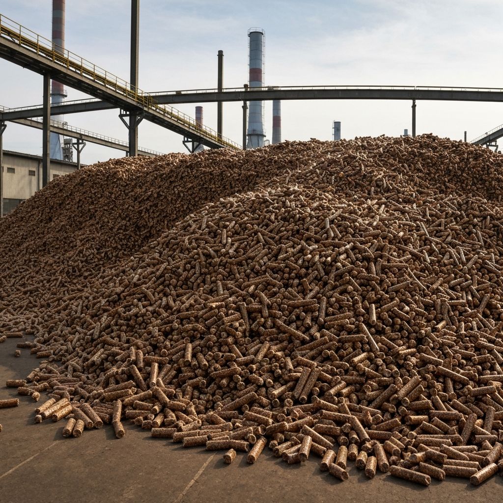 Pellets de biomasa para energía